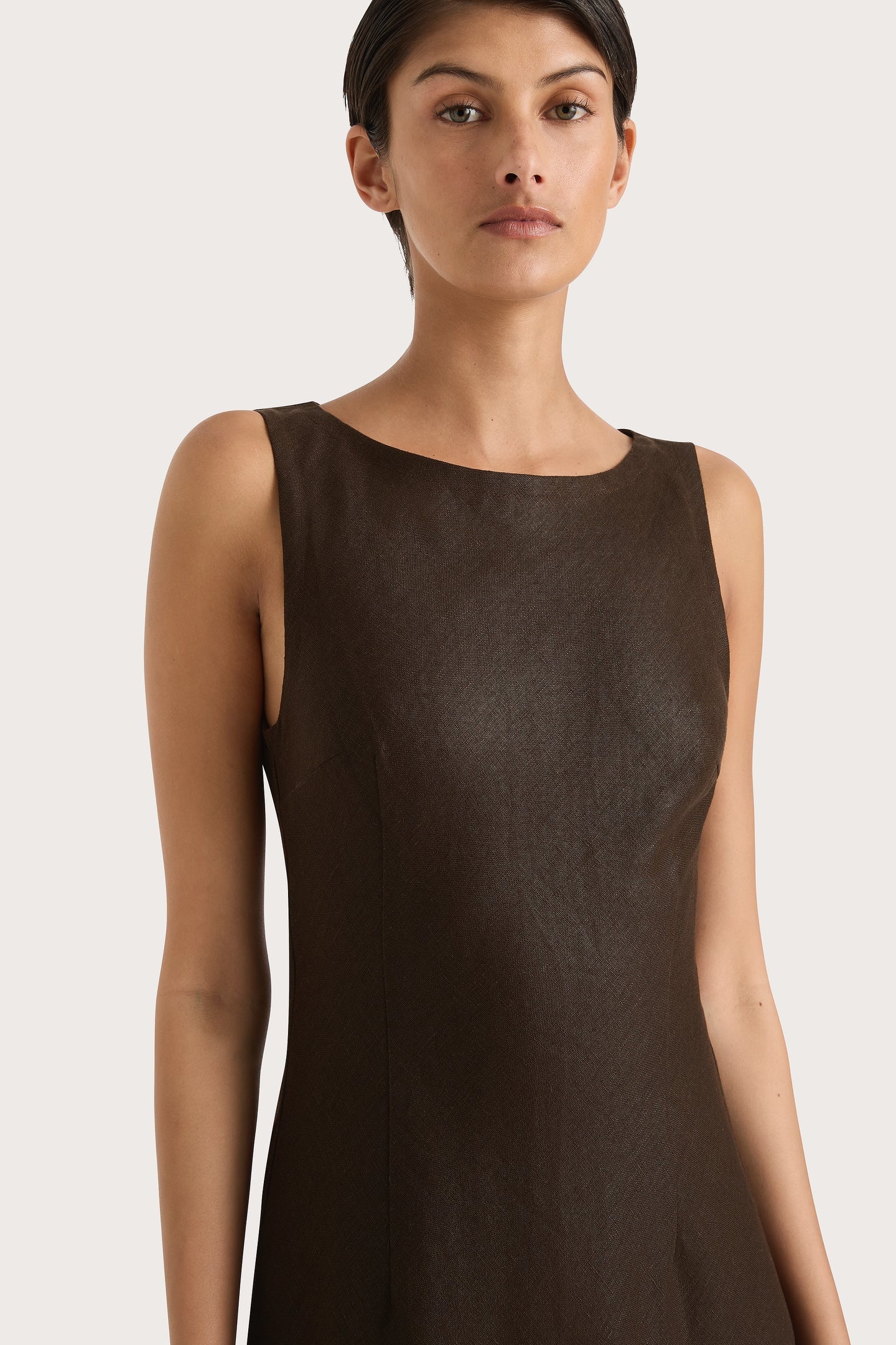 LYDIE MAXI DRESS - COFFEE