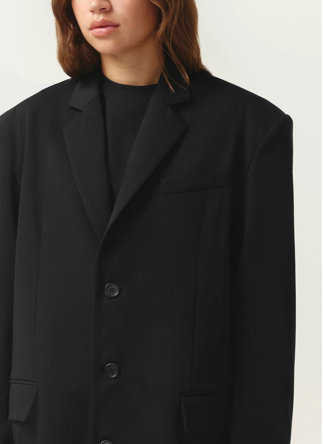 BOYFRIEND BLAZER - BLACK