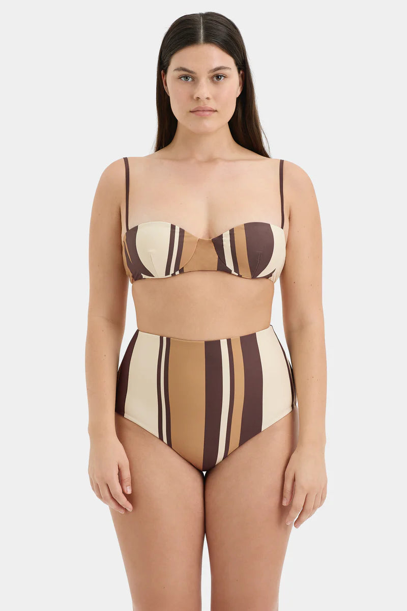 MAHOGANY BALCONETTE - CANTINA STRIPE
