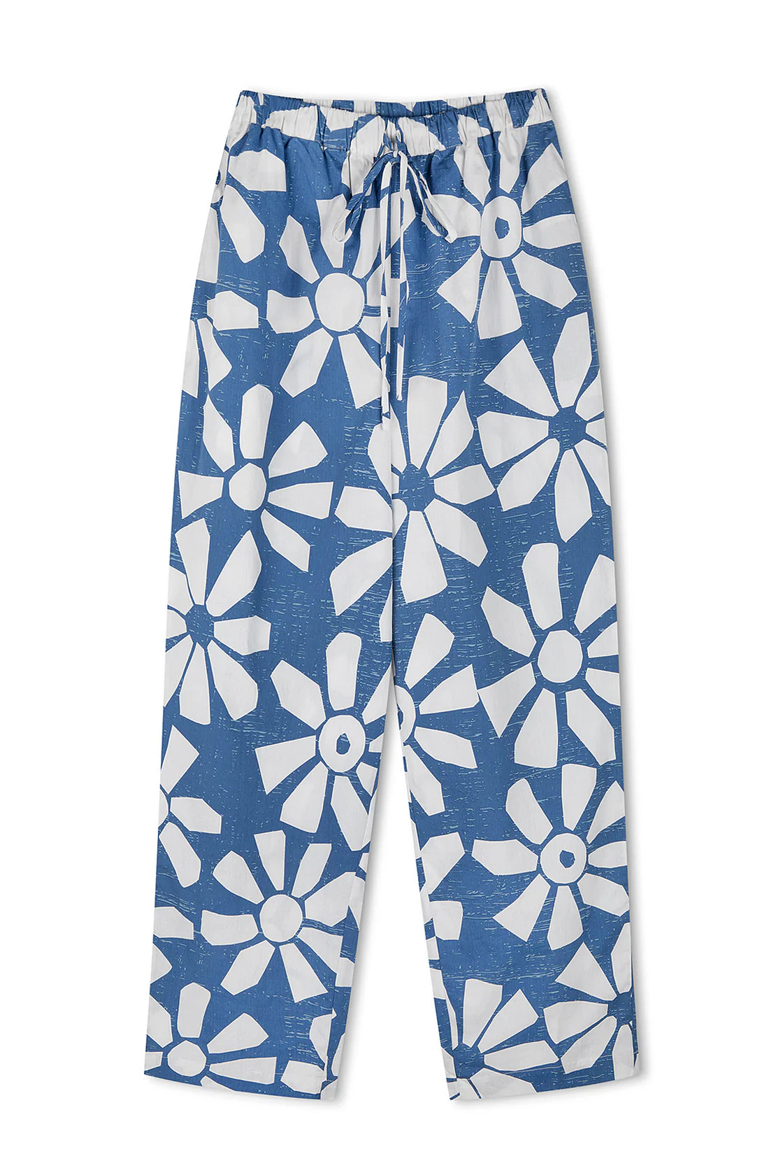 GEO FLOWER COTTON PANT - GEO FLOWER