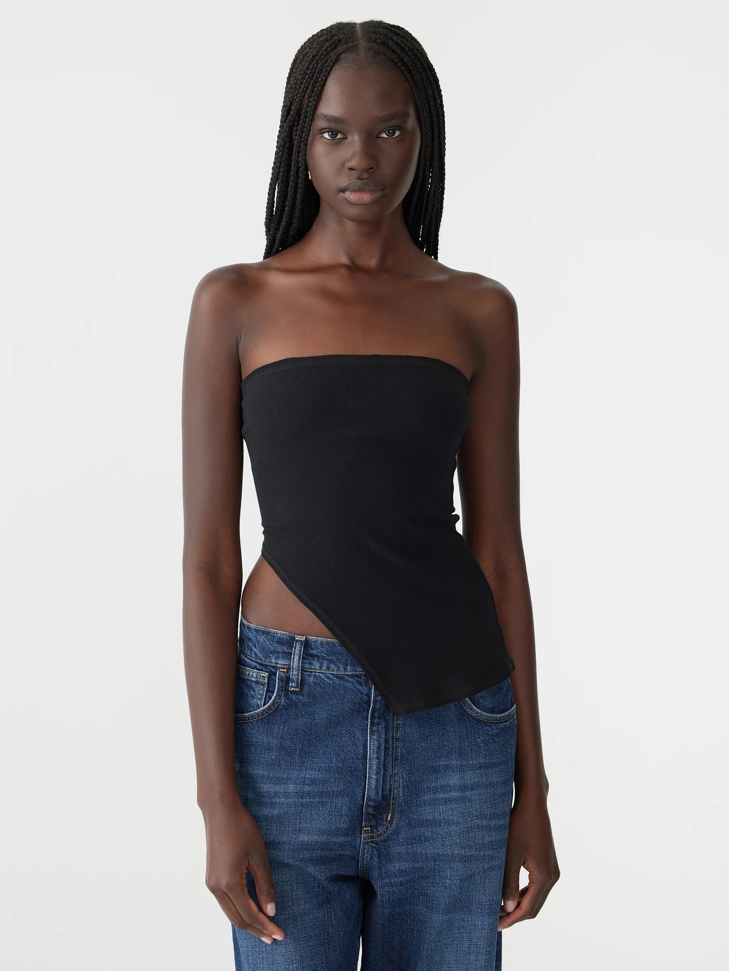 HIGH SPLIT TUBULAR TANK - BLACK