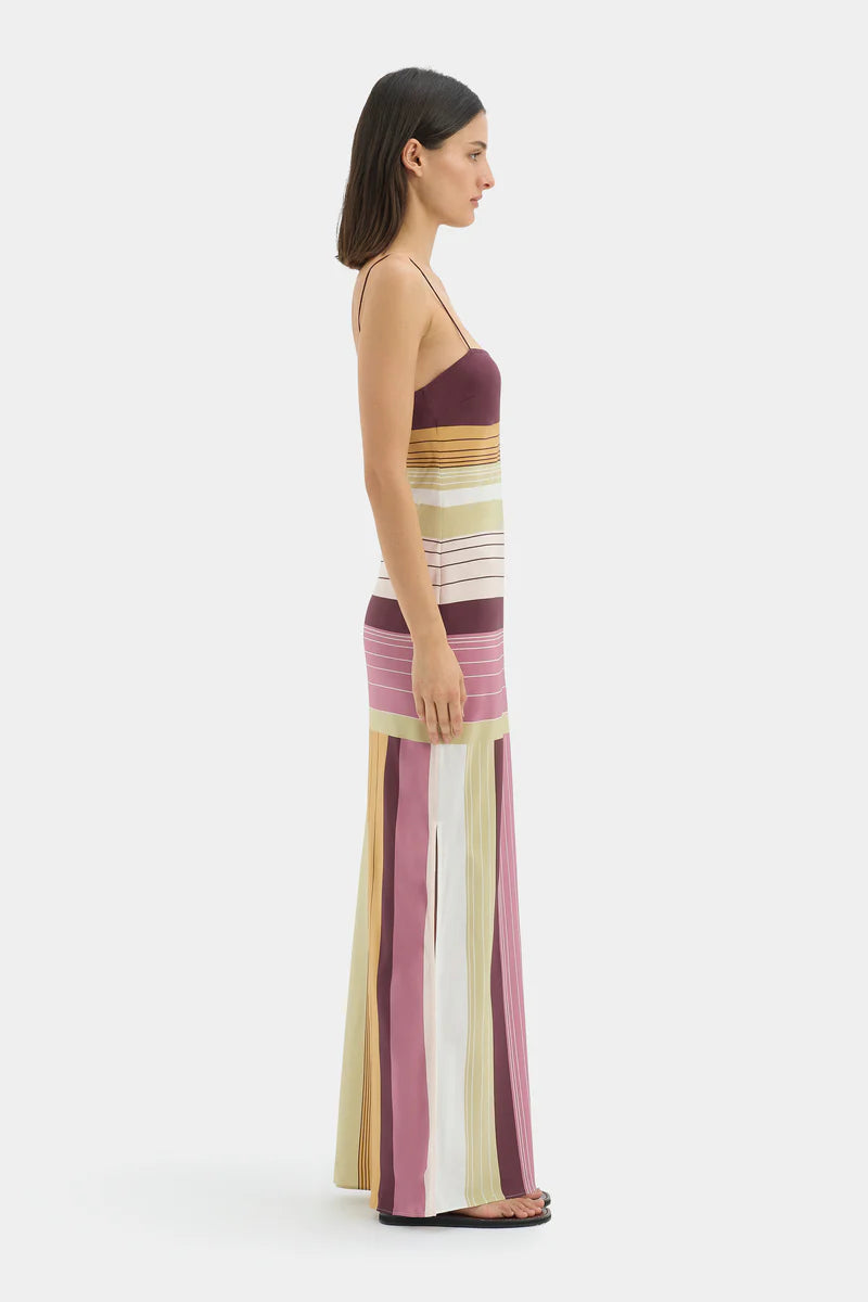 FONTANNA SLIP DRESS - ELISA STRIPE