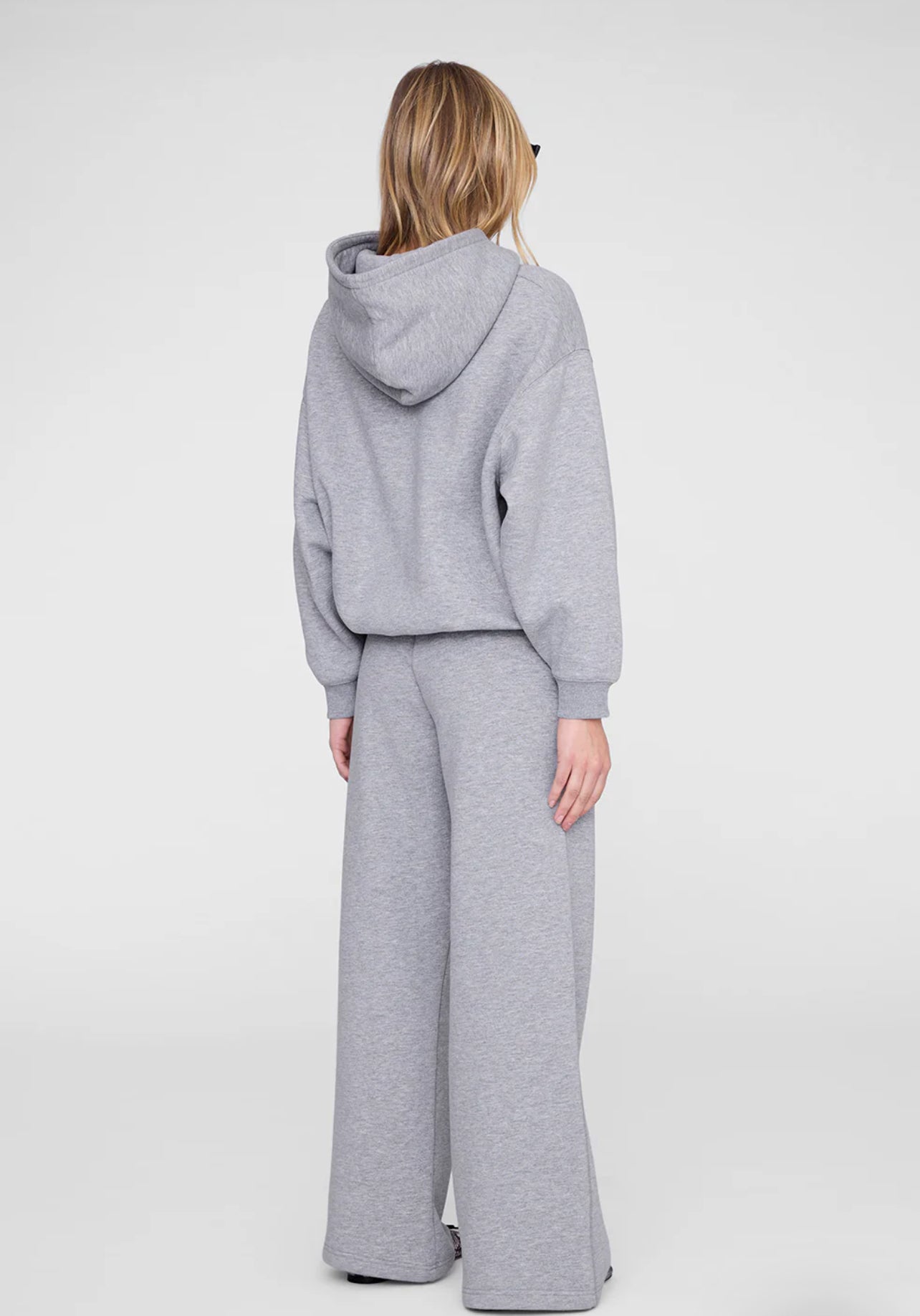 KACEY SWEATPANT MONOGRAM - MEDIUM HEATHER GREY