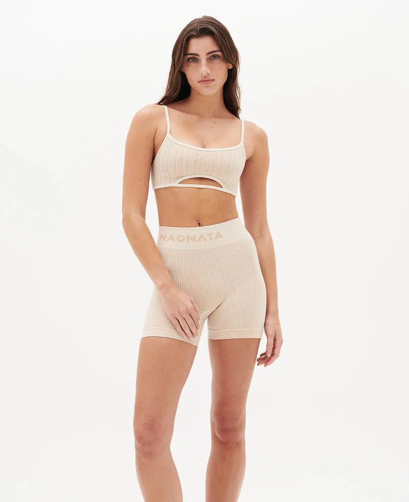 YANG WOOL MINI SHORT - CREAM