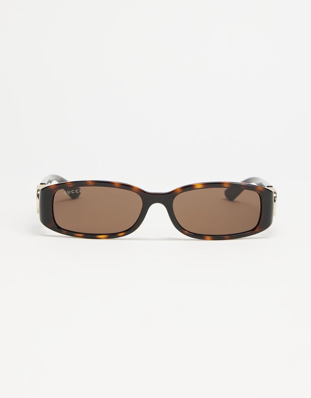 GUCCI RECTANGLE SUNGLASSES GG1661S002 - HAVANA