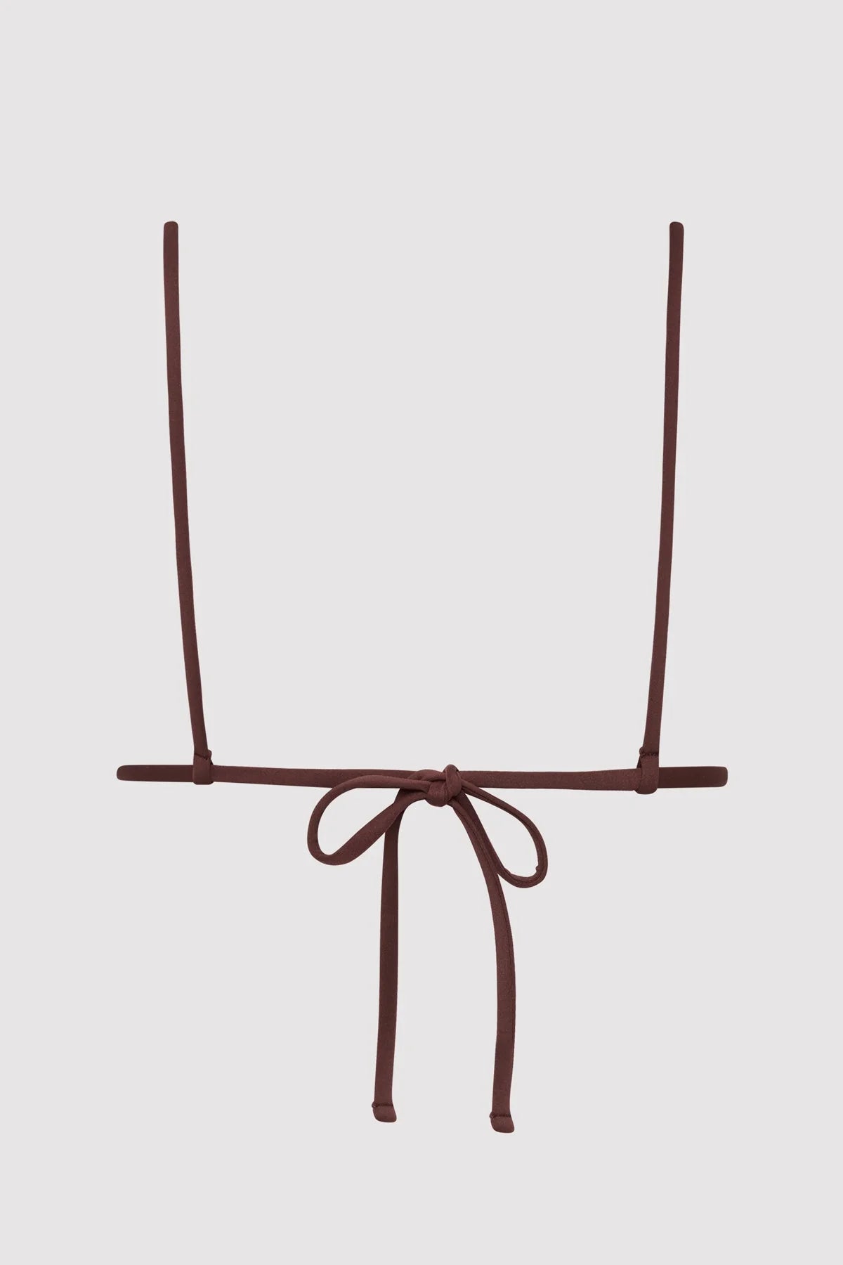 TRIANGLE BIKINI TOP - COCOA