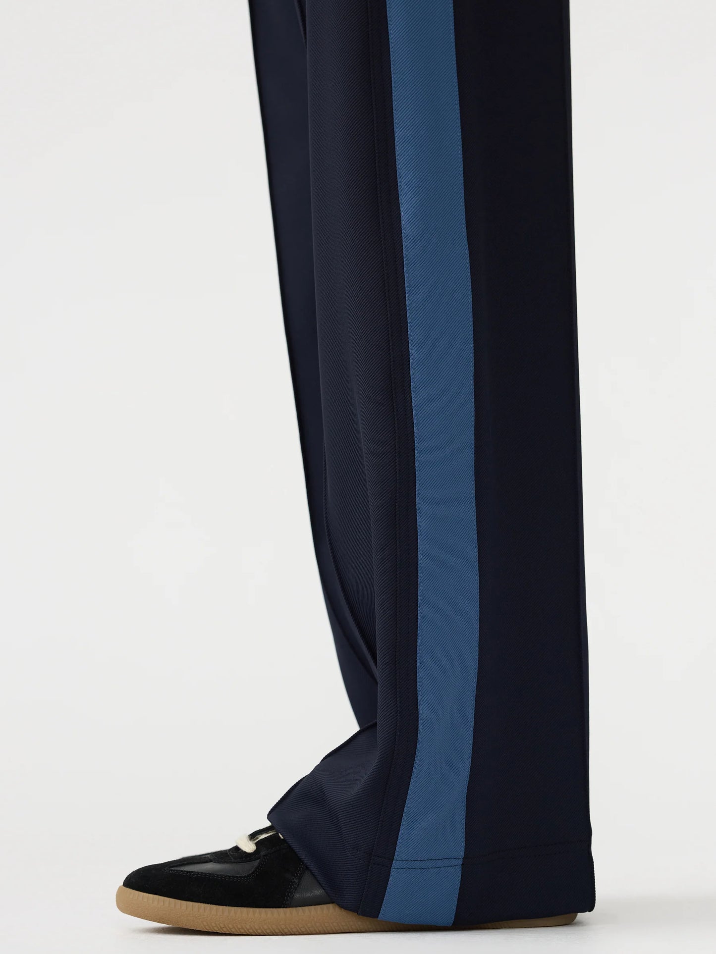 TWILL STRIPE DETAIL PANT - INK / MARINE BLUE