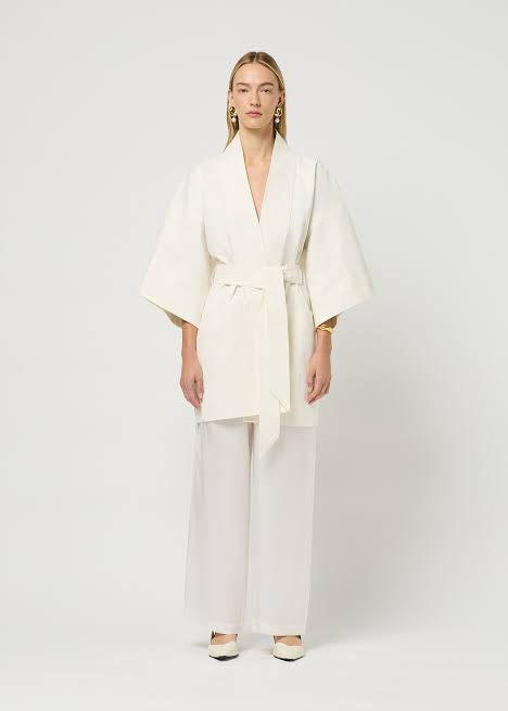 KIMONO DRESS - WHITE