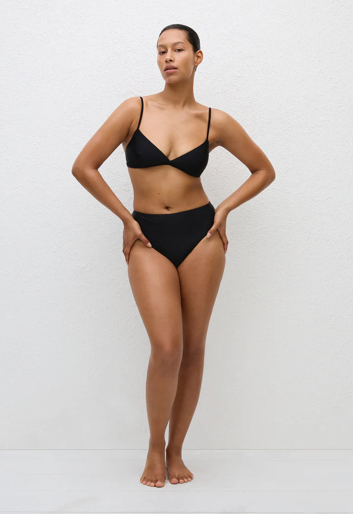 NINETIES HIGH WAIST BRIEF - BLACK