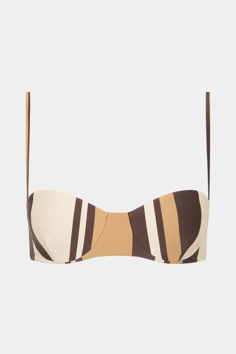 MAHOGANY BALCONETTE - CANTINA STRIPE