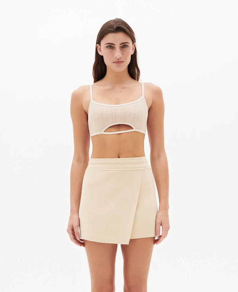 ELBA WOOL BRALET - CREAM