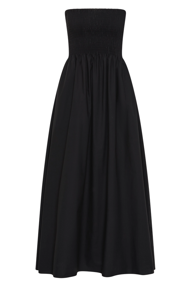 JAMIE MIDI DRESS - BLACK