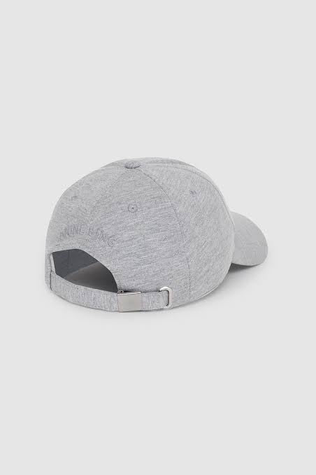 JEREMY BASEBALL CAP FRAMED MONOGRAM - HEATHER GREY