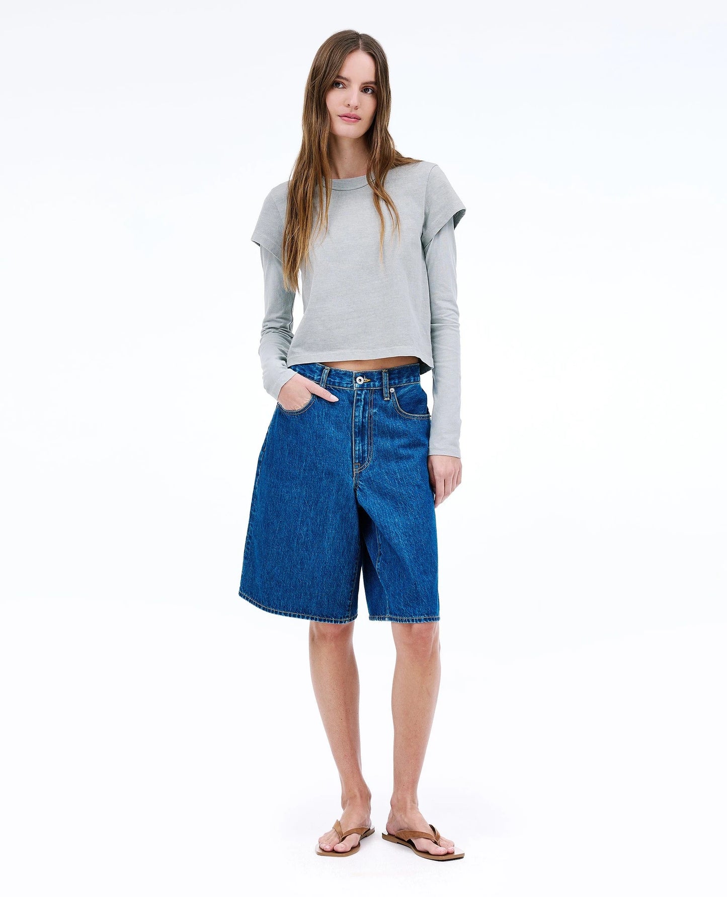 THE BAGGY SHORT - WILLOW BLUE