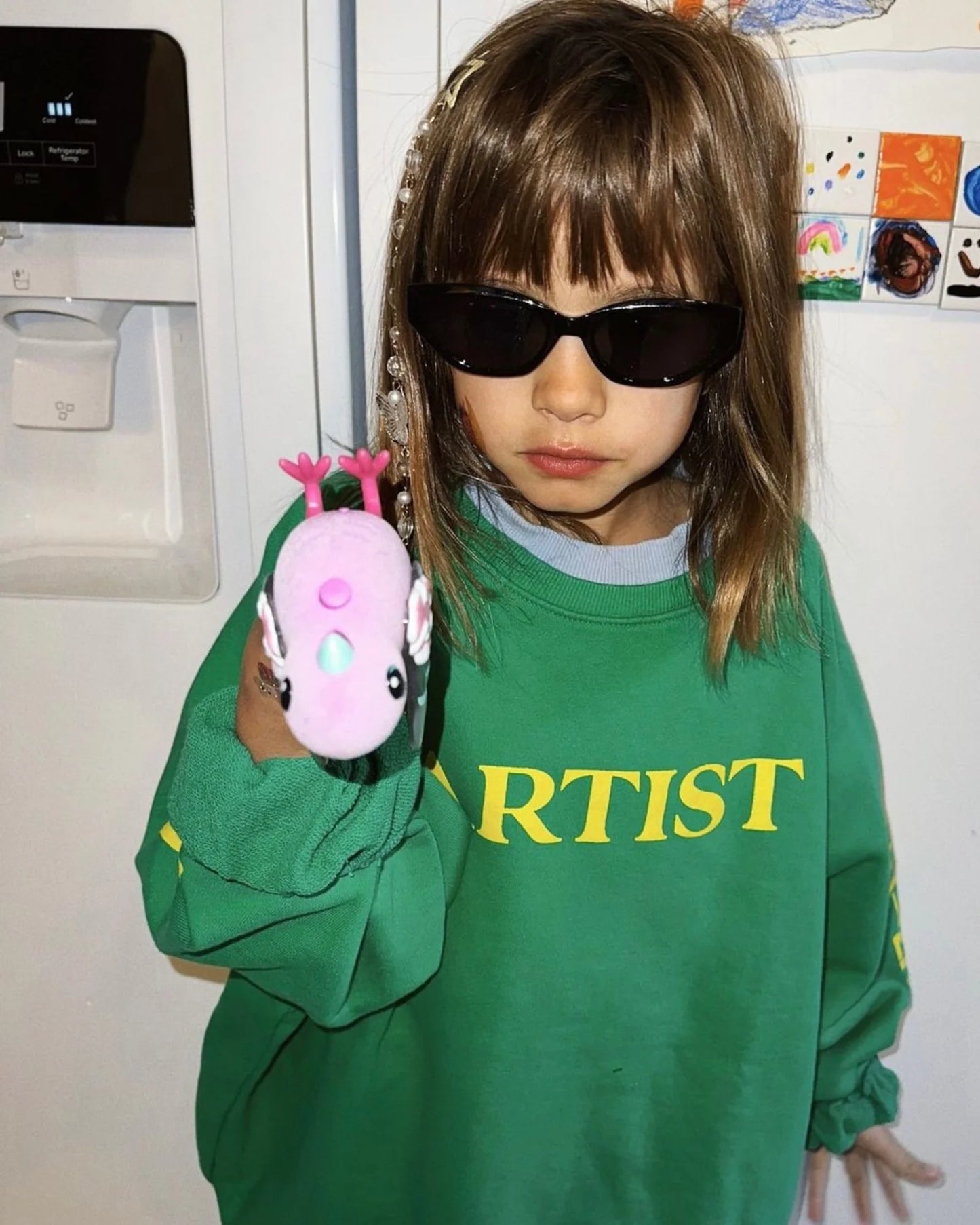 ARTIST PULLOVER - BRIGHT GREEN / YELLOW