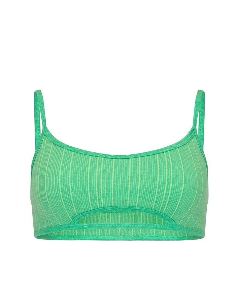 ELBA WOOL BRALET - APPLE