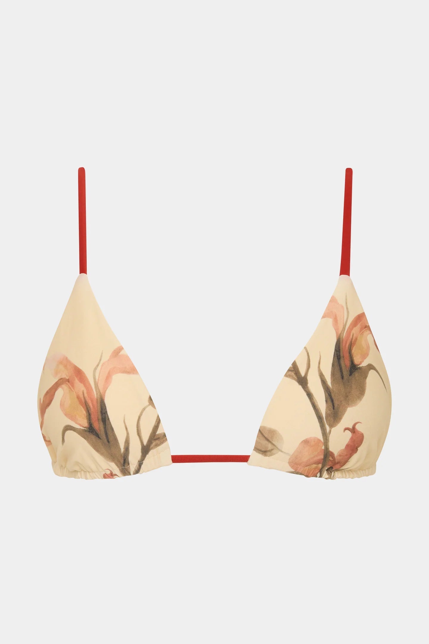HANA STRING TRIANGLE TOP - GLADIOLI PRINT