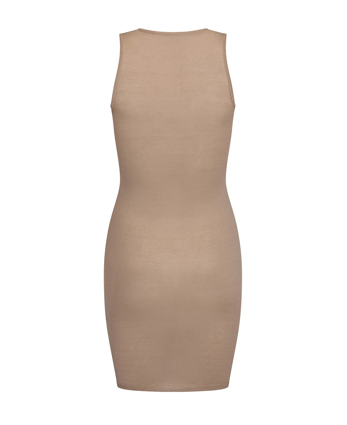 SHEER ESSENTIALS SLIP DRESS - NATURAL