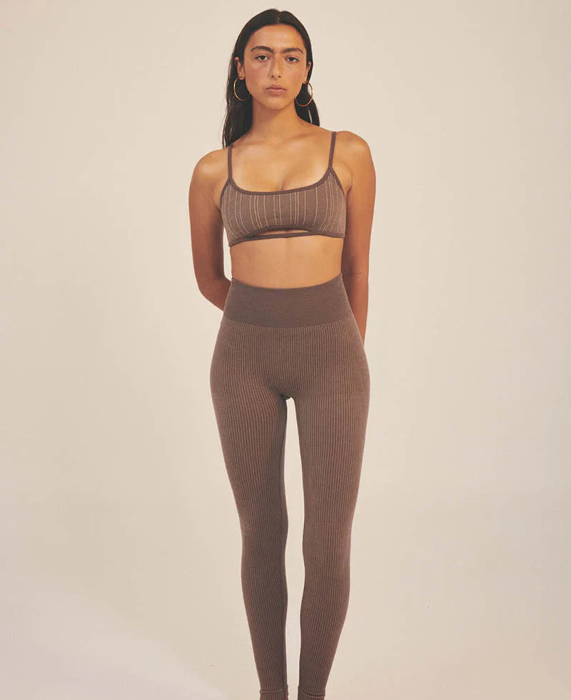 ELBA WOOL BRALET - MOCHA