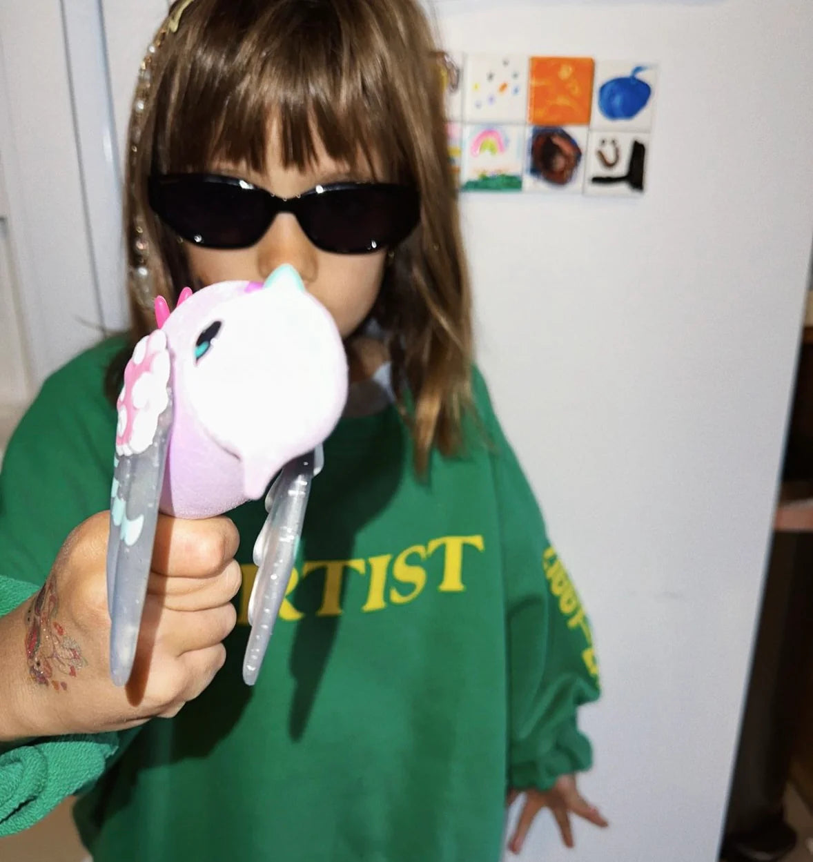 ARTIST PULLOVER - BRIGHT GREEN / YELLOW