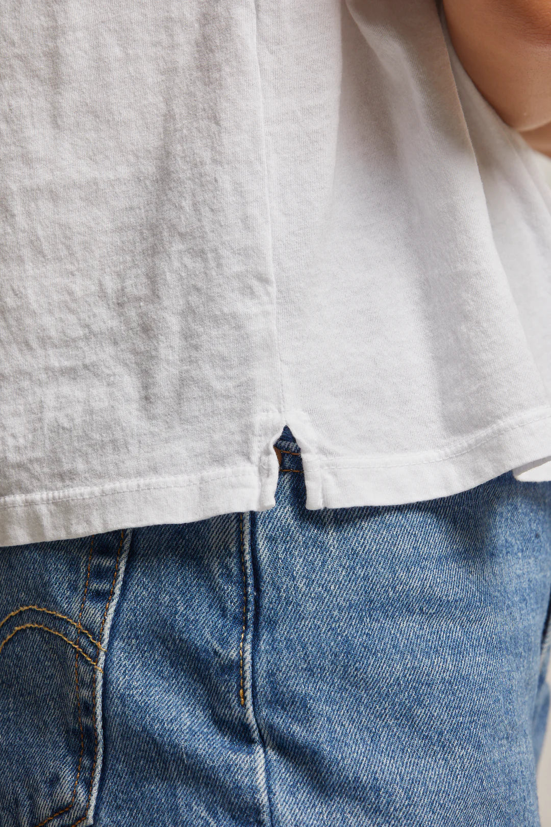 RUBY COTTON BOXY TEE - WHITE 2025