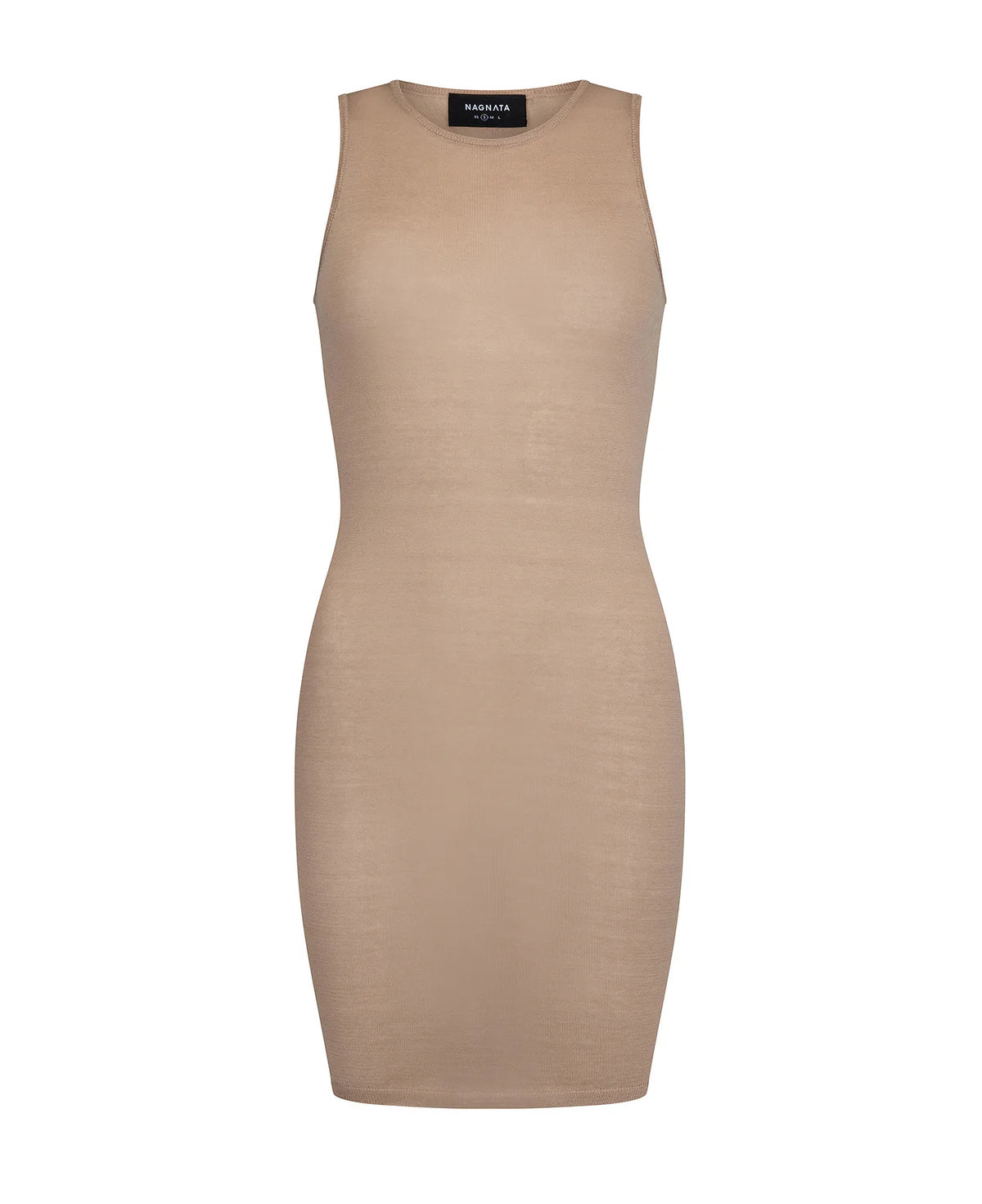 SHEER ESSENTIALS SLIP DRESS - NATURAL