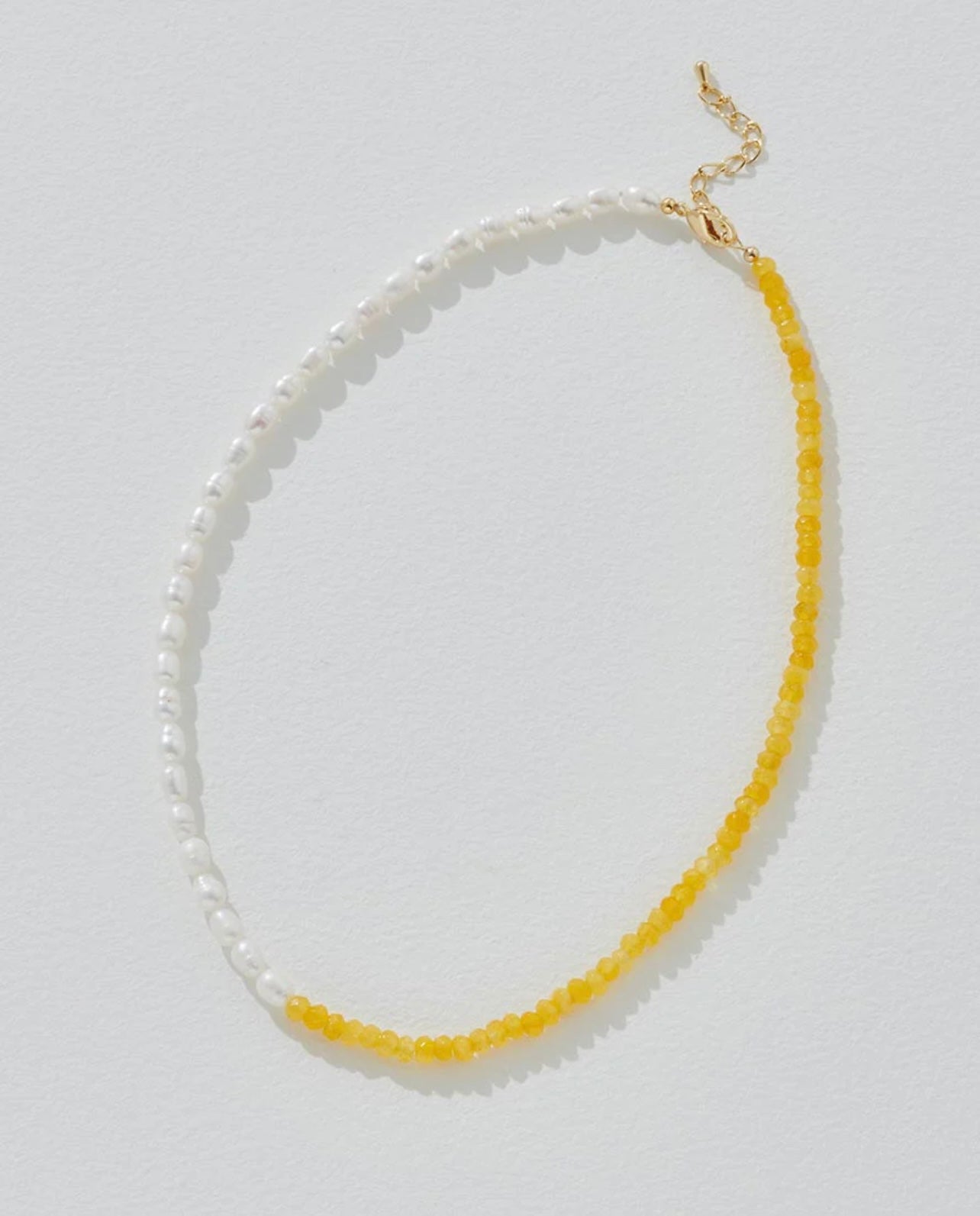 BIRTHSTONE NECKLACE - NOVEMBER CITRINE STYLE BEADS