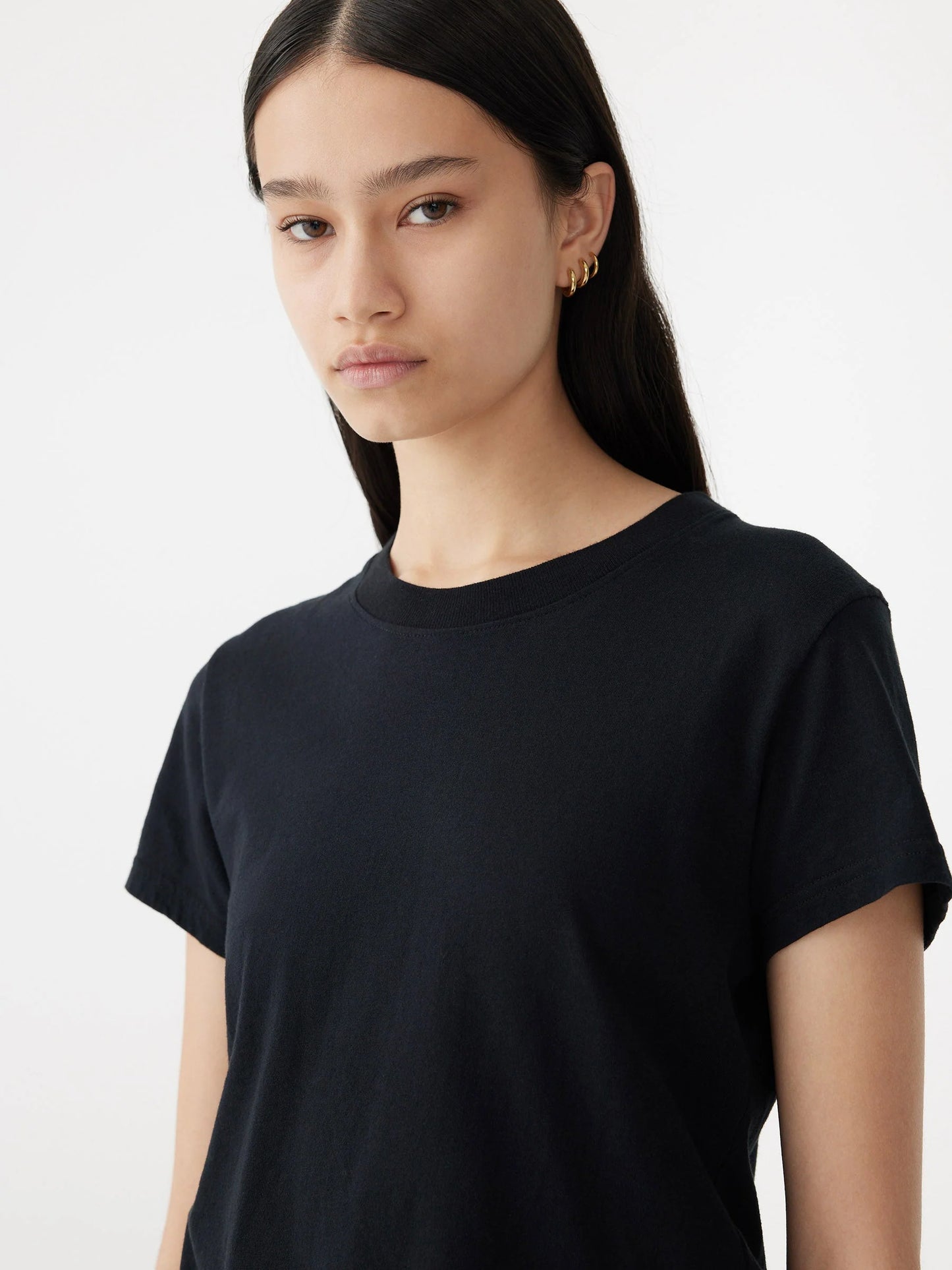 RAW EDGE BABY TSHIRT - BLUE INK