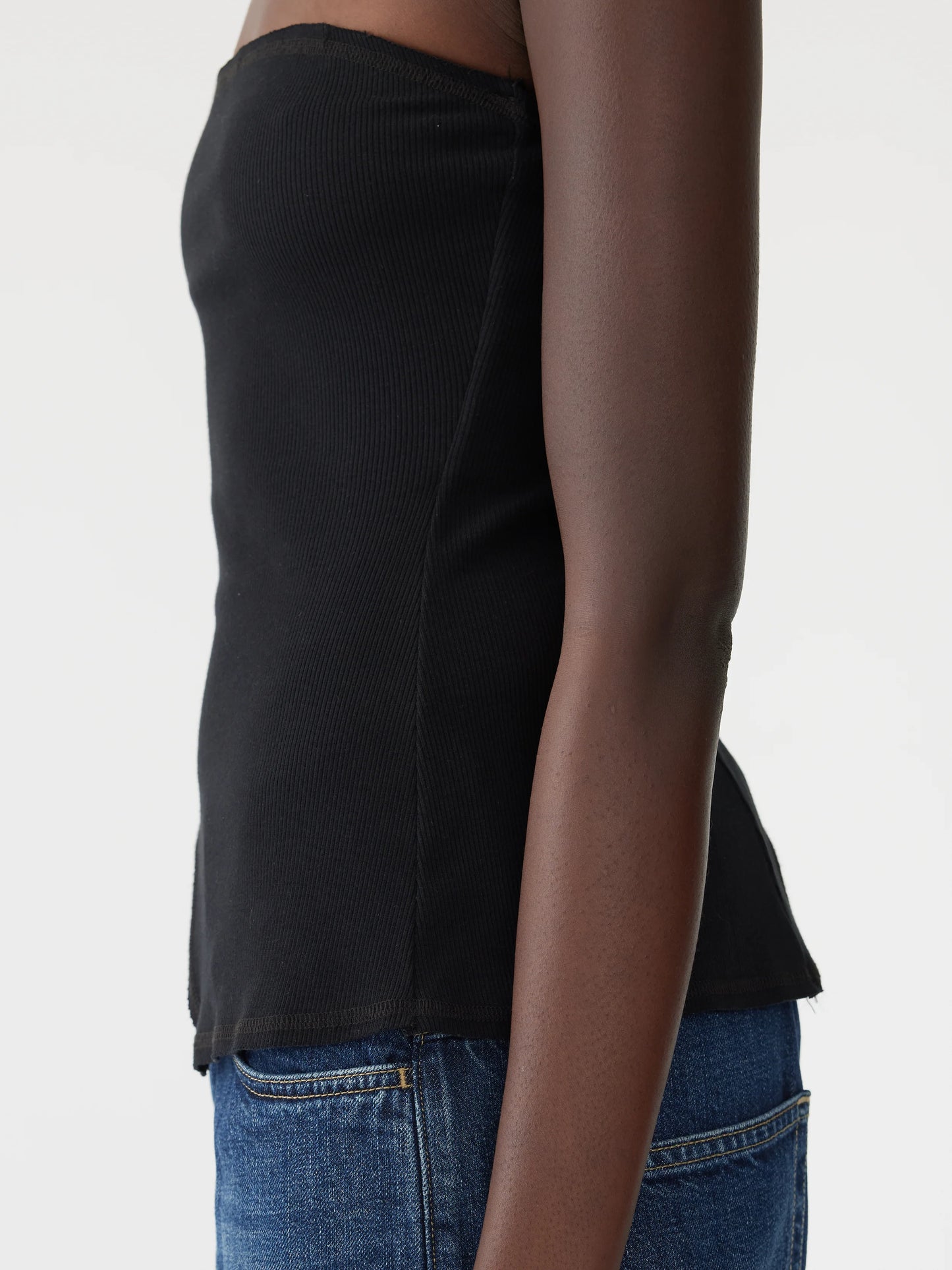 HIGH SPLIT TUBULAR TANK - BLACK