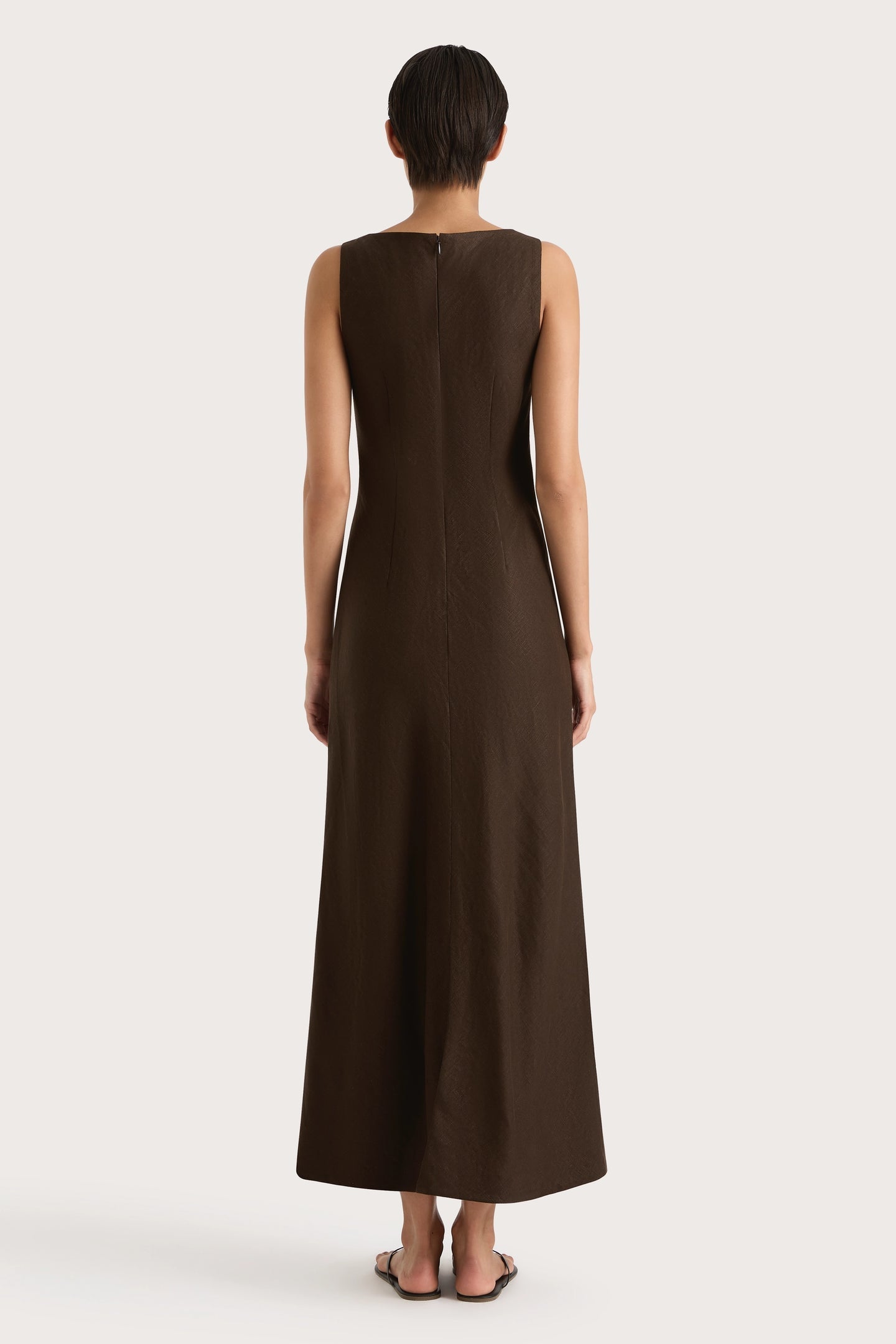 LYDIE MAXI DRESS - COFFEE