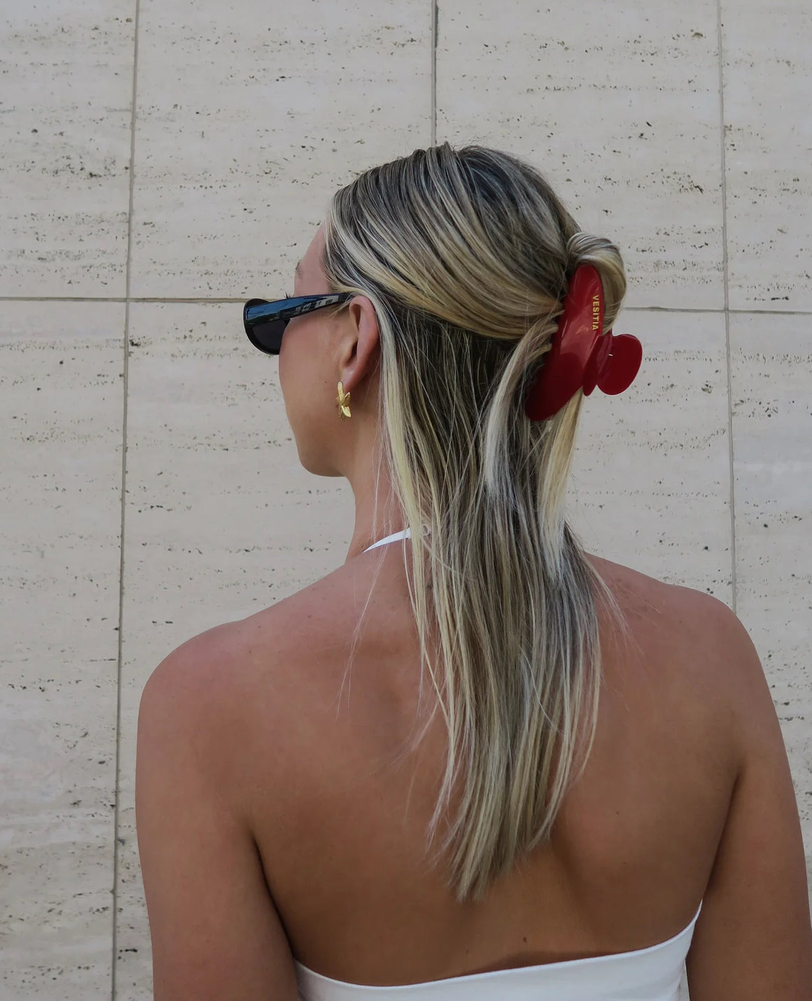 SIGNATURE CLAW CLIP - ROSSO