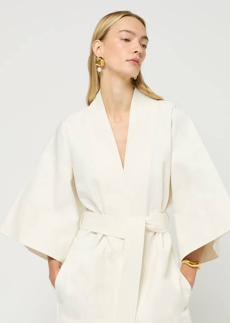 KIMONO DRESS - WHITE