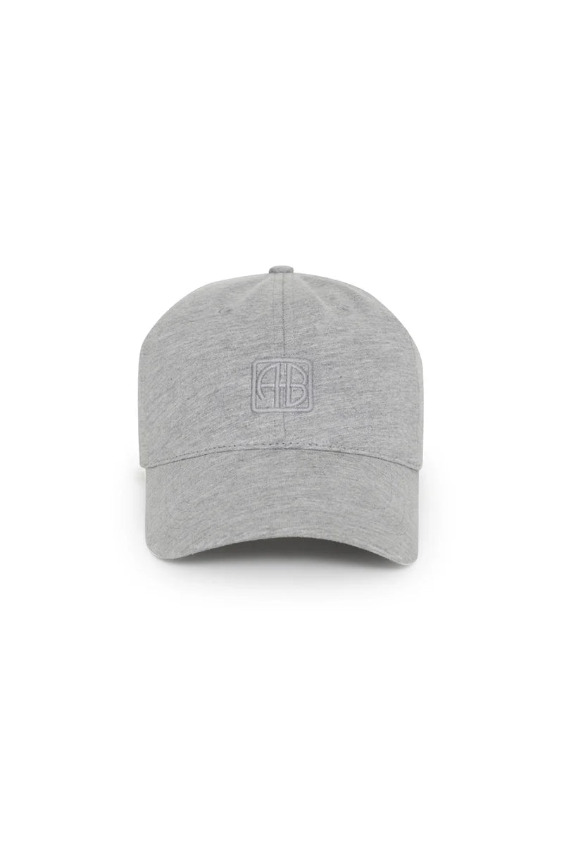 JEREMY BASEBALL CAP FRAMED MONOGRAM - HEATHER GREY