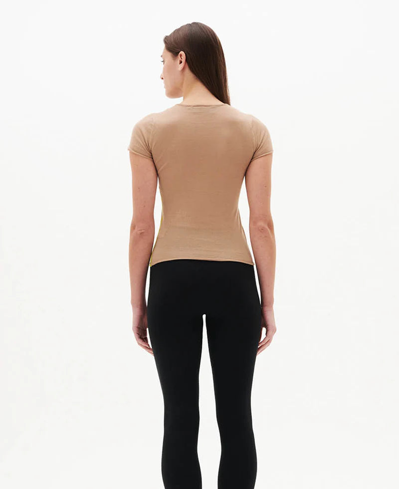 SHEER ESSENTIALS BABY TEE - NATURAL