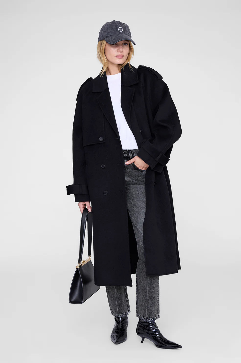 JEREMY BASEBALL CAP - WASHED SMOKE GREY