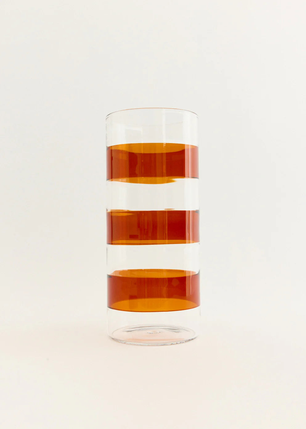JEAN VASE - AMBER/CLEAR