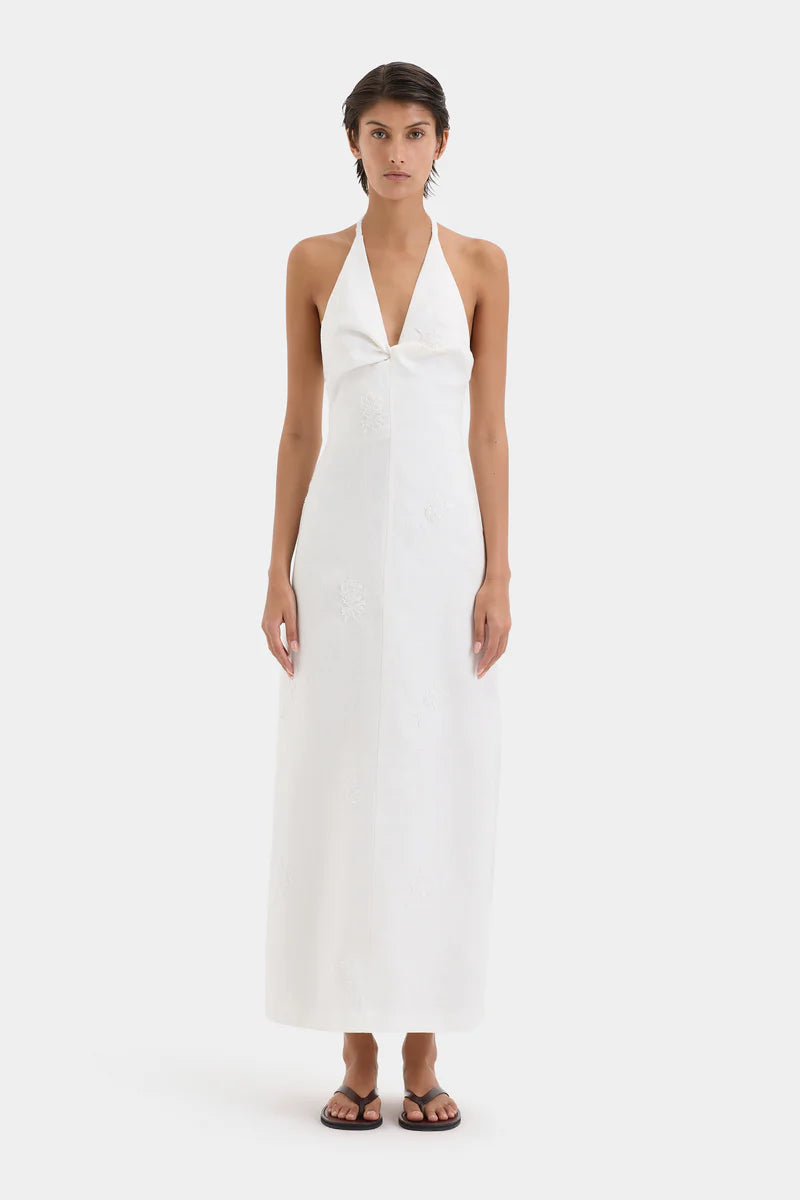 ALESSANDRA MIDI DRESS - IVORY