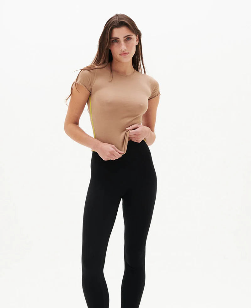 SHEER ESSENTIALS BABY TEE - NATURAL