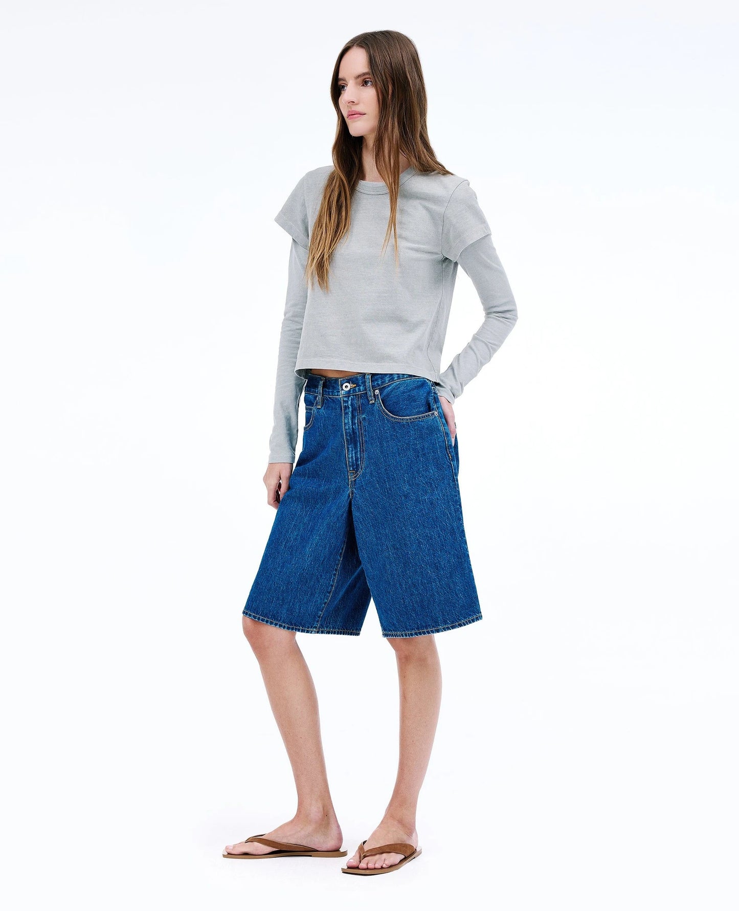 THE BAGGY SHORT - WILLOW BLUE