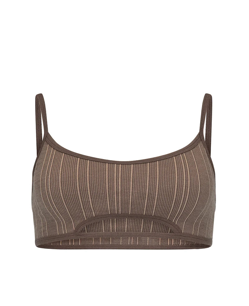 ELBA WOOL BRALET - MOCHA