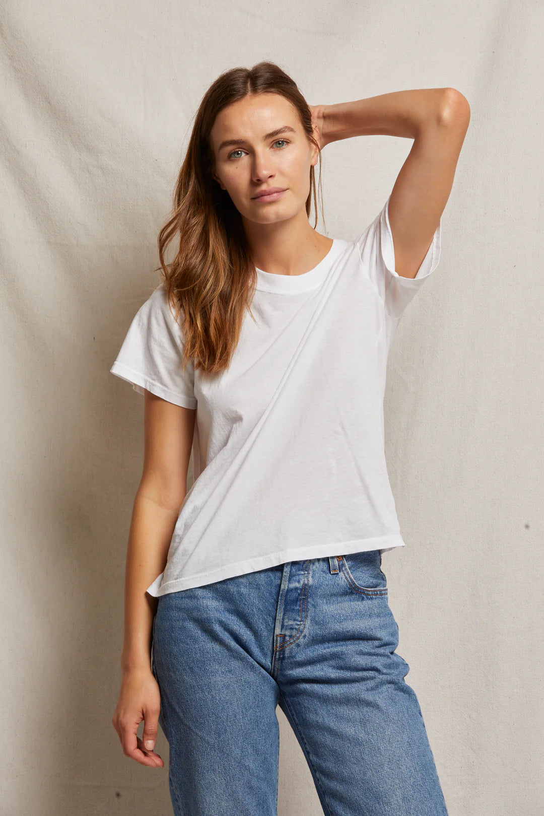 RUBY COTTON BOXY TEE - WHITE 2025