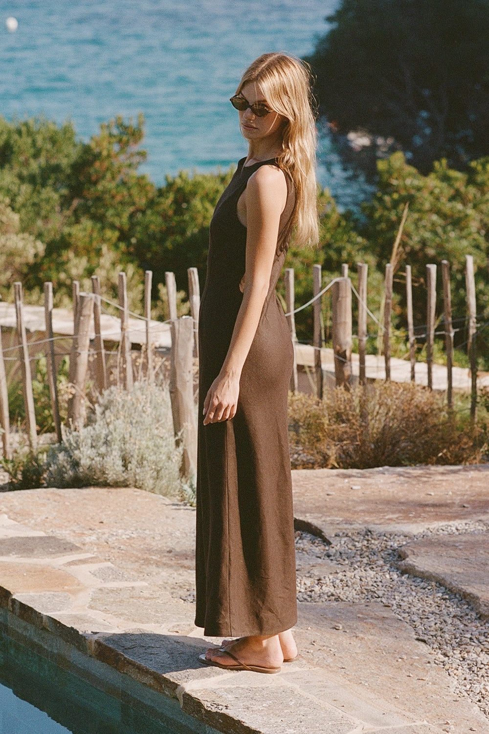LYDIE MAXI DRESS - COFFEE