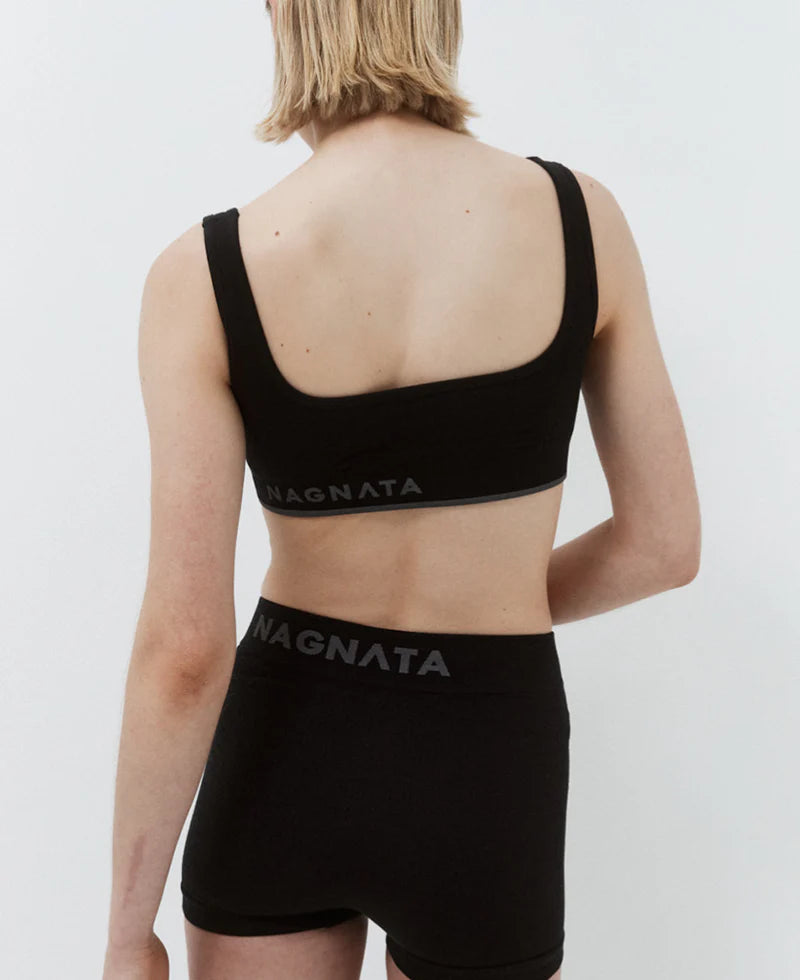 M17 CLASSIC WOOL BRALET - BLACK