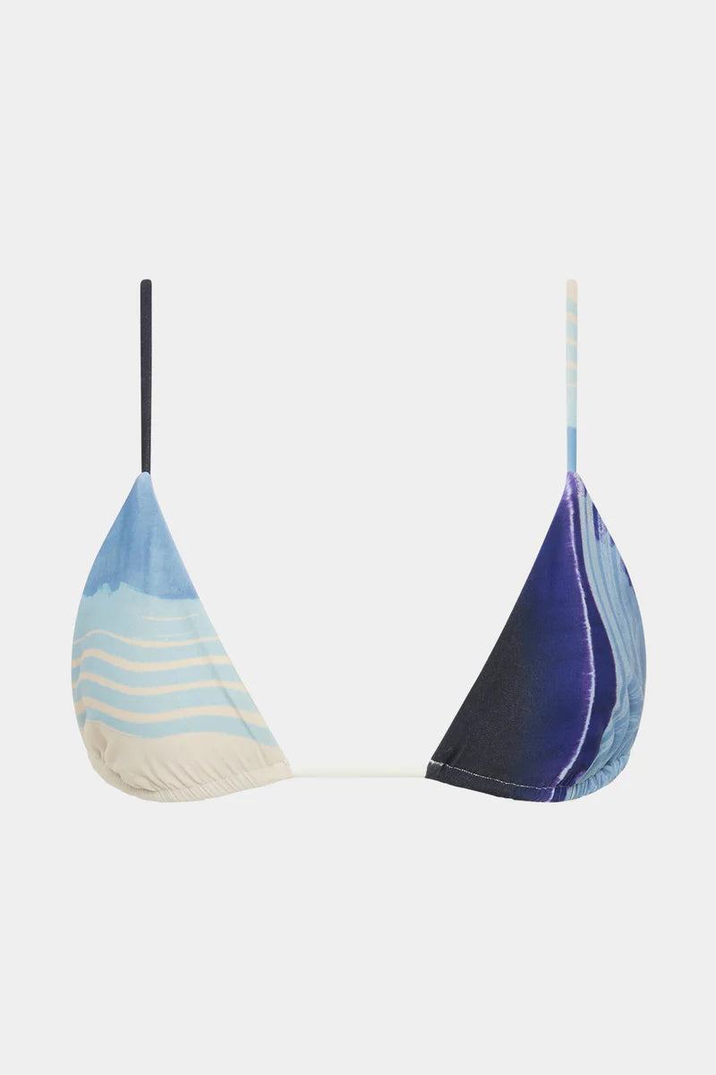 SUNVIEW STRING TRIANGLE TOP - SHORELINE STRIPE