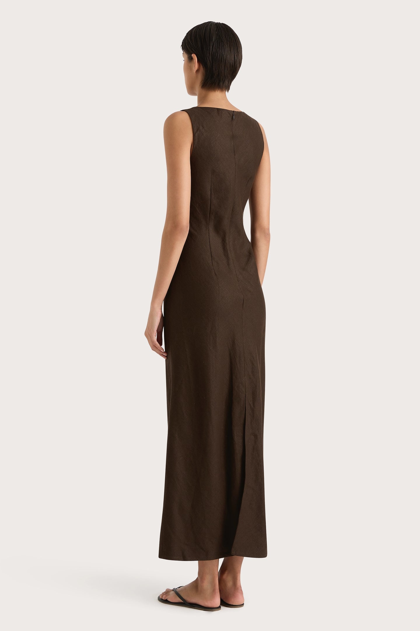 LYDIE MAXI DRESS - COFFEE