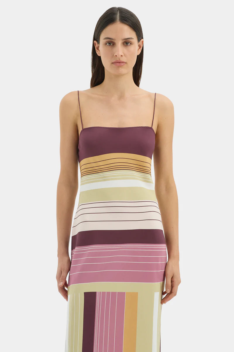 FONTANNA SLIP DRESS - ELISA STRIPE