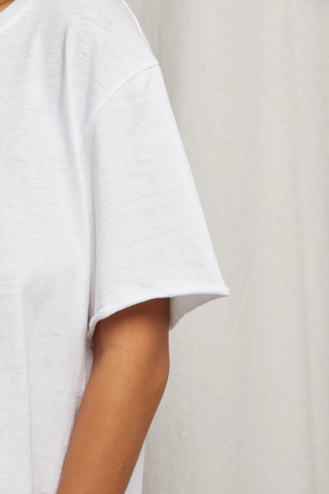 EDDIE OVERSIZED BOXY CREW - WHITE