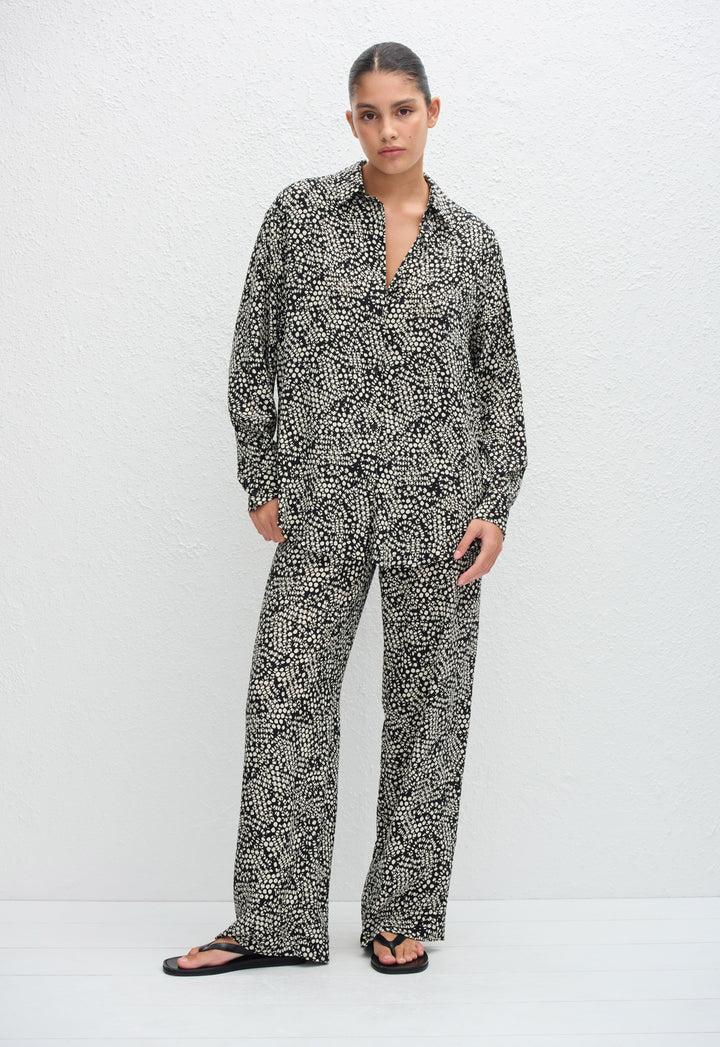 LONG SLEEVE SILK SHIRT - KYOTO