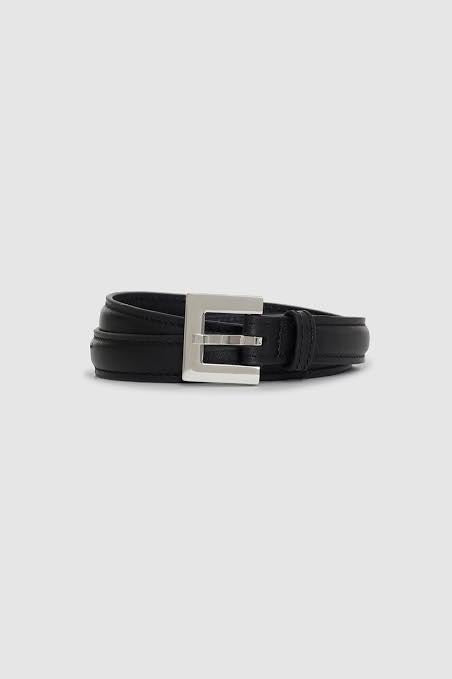 NICOLA BELT - BLACK WITH SILVER