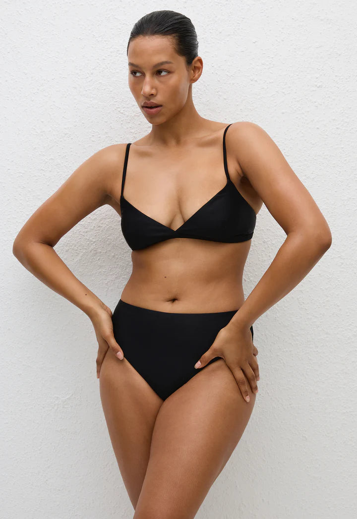 NINETIES HIGH WAIST BRIEF - BLACK